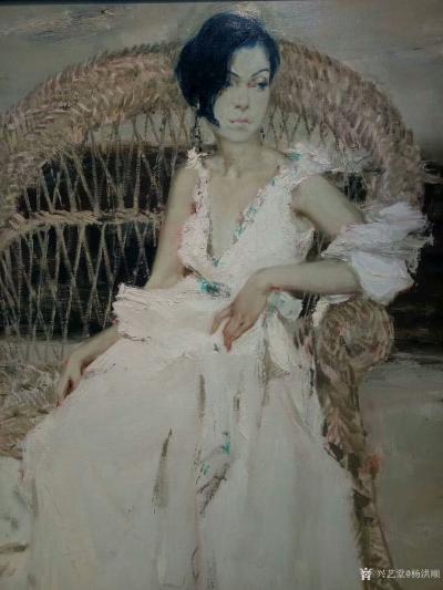 杨洪顺收藏-乌克兰人民艺术家米顾依达老师优雅的艺术深圳雅昌艺术馆展出，作品精彩，优雅。
杨【图4】