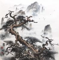 艺术家罗树辉日记:国画新作，四尺斗方《龙之舞》。
罗树辉【图0】