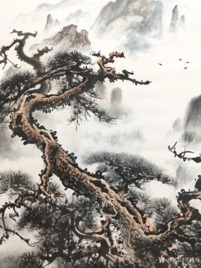 罗树辉日记-国画新作，四尺斗方《龙之舞》。
罗树辉【图2】