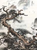 艺术家罗树辉日记:国画新作，四尺斗方《龙之舞》。
罗树辉【图1】