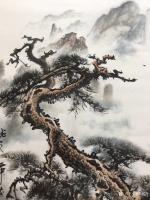 艺术家罗树辉日记:国画新作，四尺斗方《龙之舞》。
罗树辉【图2】