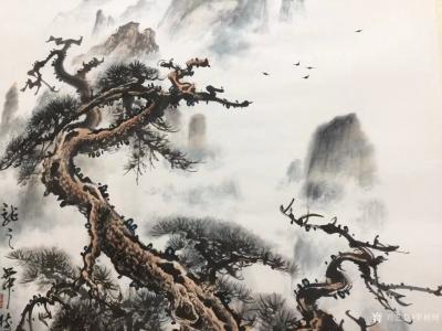 罗树辉日记-国画新作，四尺斗方《龙之舞》。
罗树辉【图4】