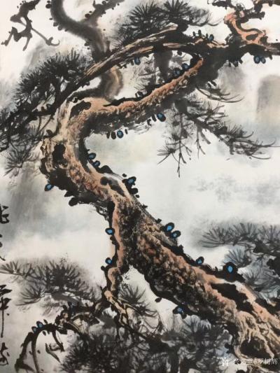 罗树辉日记-国画新作，四尺斗方《龙之舞》。
罗树辉【图5】