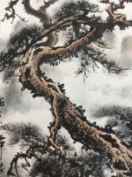 艺术家罗树辉日记:国画新作，四尺斗方《龙之舞》。
罗树辉【图4】