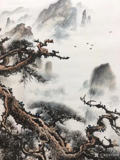 罗树辉日记-国画新作，四尺斗方《龙之舞》。
罗树辉【图8】