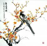 田光荣日志-四尺斗方《喜上眉梢》。田光荣国画【图1】