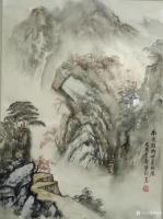 艺术家陈刚日记:国画山水画新作《南方故乡吹来的风》，尺寸69×99cm，作者【图0】