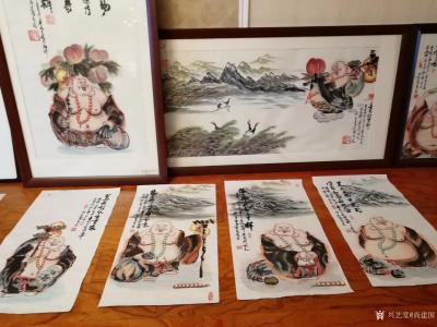 尚建国荣誉-羞溚溚的玫瑰静悄悄的开，
秦商书画在陕西天博美术馆默不作声的开始展览。
看作【图8】