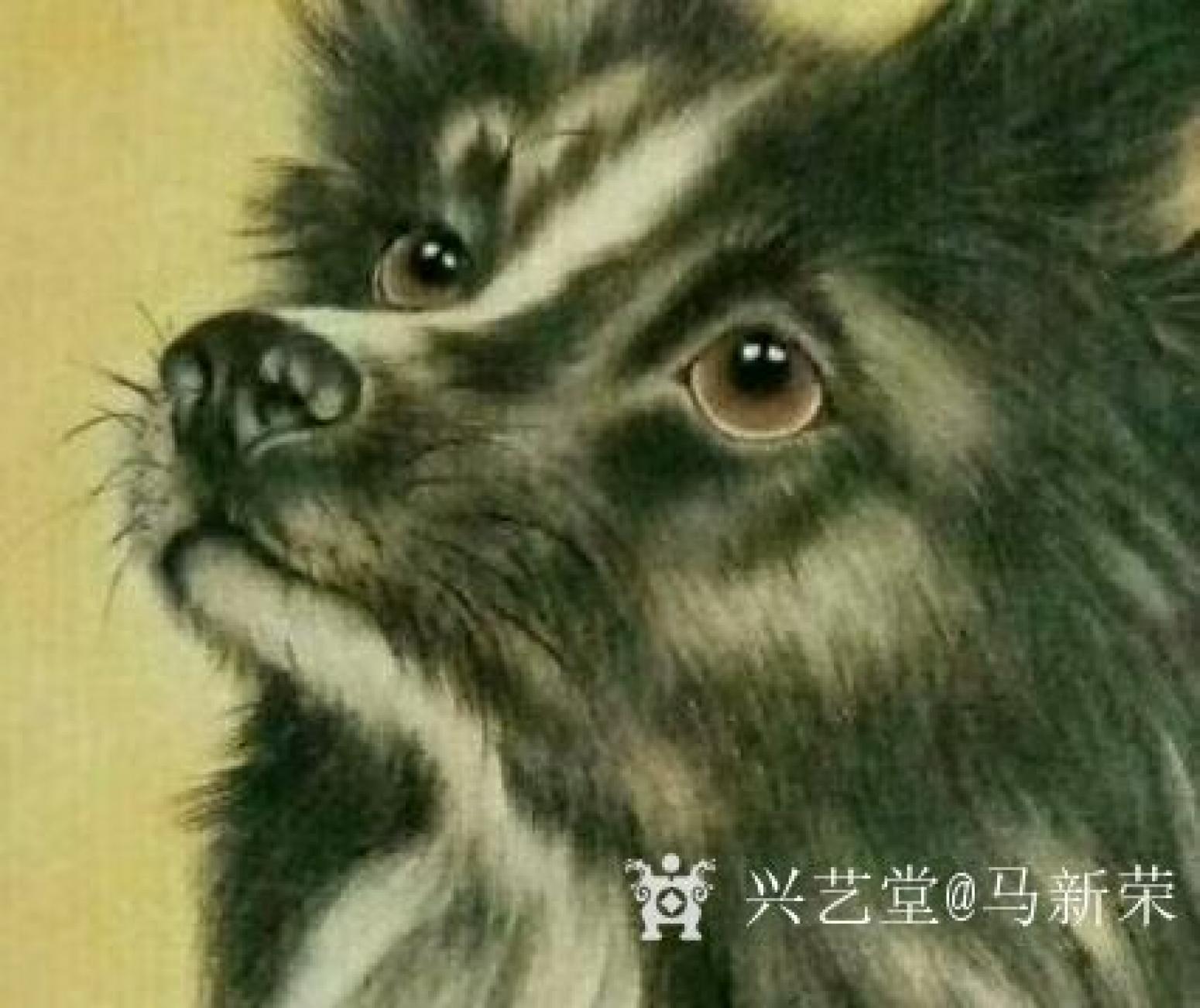 马新荣国画作品《旺财图》【图0】