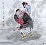 邢建明日志-国画人物画系列《童趣》《美梦成真》，刑建明作品，喜欢的对话联【图1】