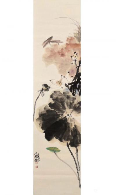 龙则霏日记-静叶（荷生）龙则霏
编号2018-277
规格：四尺对开
未装裱裱【图1】