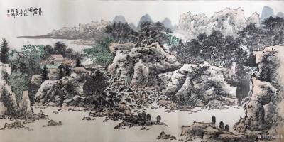 郎祎日记-郎祎国画作品，《夏日幽居图》【图1】