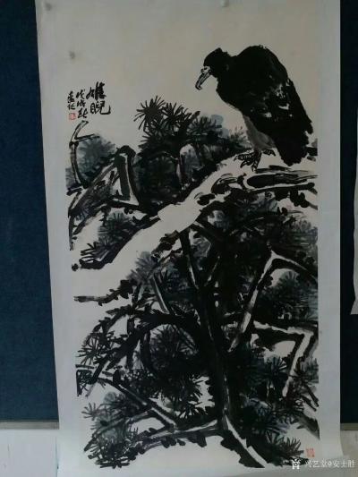 安士胜收藏-天资睿智的远征兄曾经是一位优秀的人物画家，两年前毅然决定转投大写意花鸟，并考取中【图1】