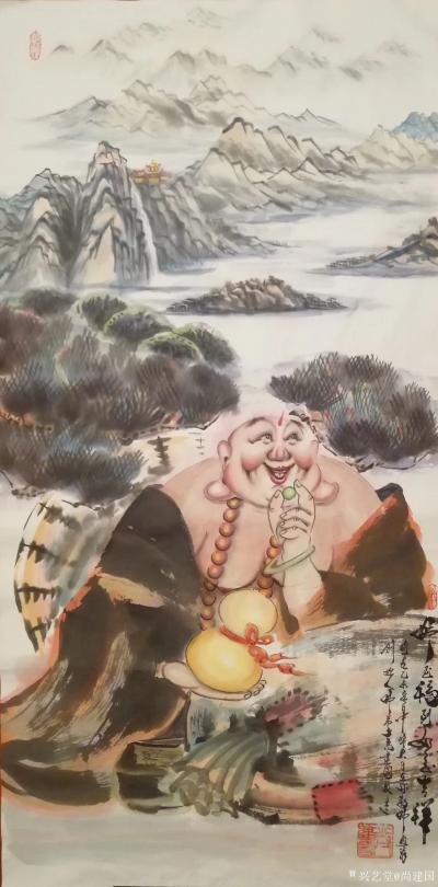 尚建国日记-书画艺术品的看点、结缘点、收藏点在自身的特点，而特点来源于艺术的创新！
  创【图1】