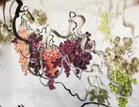 艺术家杨凌生活:180:100cm的写意彩墨葡萄终于啰啰嗦嗦历时三周完成了。【图3】