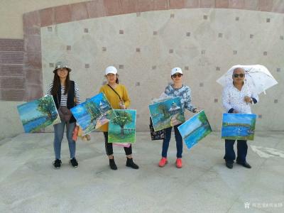 刘永铎日记-2018、4、19带同学们外出写生画画，走出门外，感受大自然给予我们最真实的气息【图3】