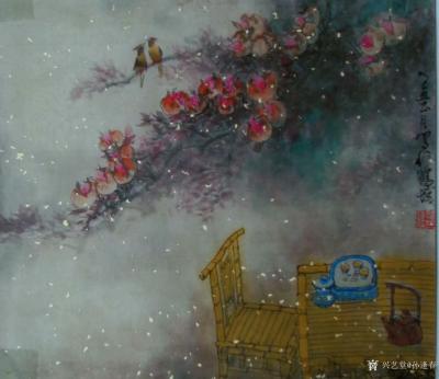 孙逢春日记-国画山水《西山揽胜图 》2016年作品，
国画山水《西园纳凉图 》2008年作【图2】