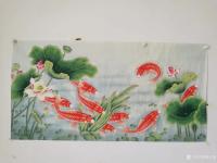 艺术家胡记领日记:荷花有四种象征意义。
一是象征清白。荷花花朵艳丽，清香远溢【图1】