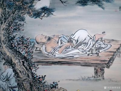 李亚南日记-李亚南书画工作室作品   松岗消夏图【图2】