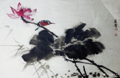 高勇利日记-国画《荷花翠鳥》
30*50CM
課徒稿
高勇利【图1】