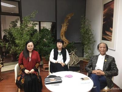 梅丽琼日记-今天，新华融媒国礼书画名家梅丽琼，蒋志强，解放军艺术学院画家耿庆利，在星光影视园【图7】