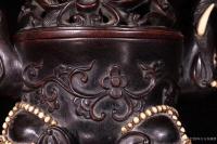 艺术家东方古玩城堡收藏:清代，小叶紫檀镶xy书房香薰炉、此件藏品取料名贵稀少，万木之【图2】