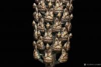 艺术家东方古玩城堡收藏:古寺收得，纯铜老镇寺至宝，万佛朝宗威震八方佛树，镇宅辟邪，重【图2】