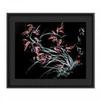 艺术家周牧天日记:周牧天国画兰花【图2】