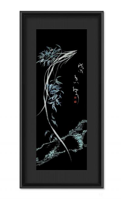 周牧天日记-周牧天国画兰花【图7】