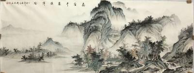 李伟成日记-国画《万壑千岩锁翠烟》，李伟成作品【图1】