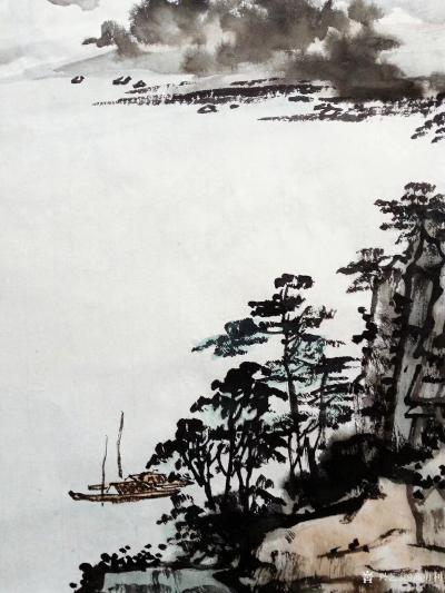 高勇利日记-国画《江晚停舟》
四呎三開
69*45cm
高勇利【图2】