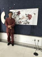 艺术家侯峻山日记:国画花鸟新作《紫气东来》，【图1】