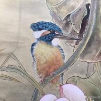 艺术家汪林日记:汪林新作（秋韵）38X38cm【图1】