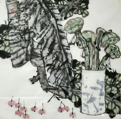 魏杰日记-国画《清茶》四幅，一杯茶品平凡人生，平常心看大千世界。欢迎品评【图2】