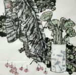 魏杰日志-国画《清茶》四幅，一杯茶品平凡人生，平常心看大千世界。欢迎品【图2】