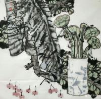 艺术家魏杰日记:国画《清茶》四幅，一杯茶品平凡人生，平常心看大千世界。欢迎品【图1】