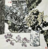 艺术家魏杰日记:国画《清茶》四幅，一杯茶品平凡人生，平常心看大千世界。欢迎品【图2】