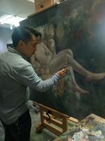 艺术家杨洪顺生活:激情凉爽的四月，很荣幸邀请到俄罗斯列宾美院美女模特，在美丽翠【图0】