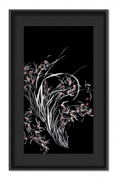 周牧天日记-周牧天国画兰花【图2】