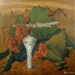 梁京日志-《禅荷》1.2*1.2米【图1】