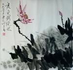 梁京日志-《禅荷》1.2*1.2米【图2】