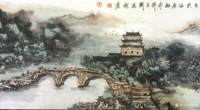 刘应雄日记-永州采风写生作品；《春韵上甘棠》冮永千年古村，《春到濂溪》道县周敦頤故居、濓溪书【图4】