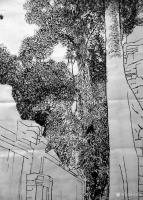 艺术家马培童日记:十二，汉画石刻皴，用笔的具体要求
    石刻皴，借石刻刀【图3】