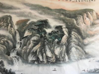 祝汉山日记-祥云润江山，和风万里船。行得百川运，迎来吉日圆。240/96小八尺
祝汉山【图1】