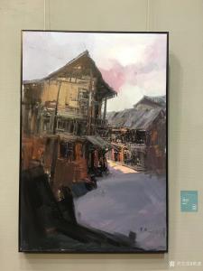 艺术品图片：艺术家黄进油画作品名称《安仁印象》议价