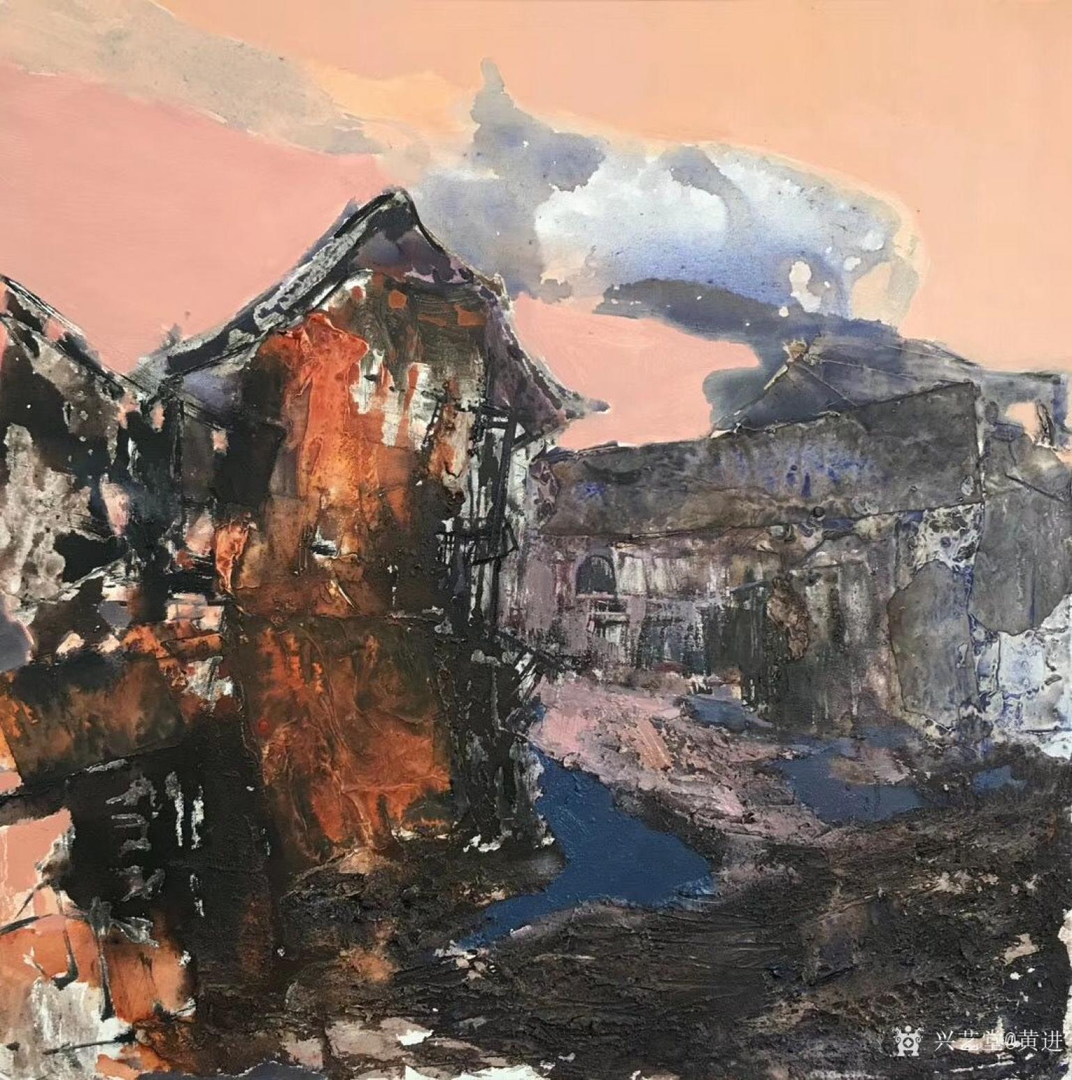 黄进油画作品《安仁印象》【图1】