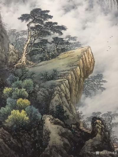 冯建德日记-晒晒我在《雨湖区2018“春映雨湖，走进新时代”首届美术作品展》的入选作品
冯【图2】