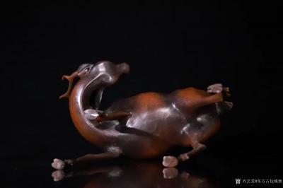 东方古玩城堡收藏-清代 铜鎏金寿仙翁摆件，寿星，他的坐骑是白唇鹿，仙翁是古代神话传说中的老寿星，又【图5】