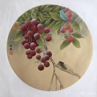 艺术家汪林日记:最近画几幅荔枝，尺寸34×34cm
汪林【图0】