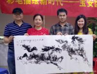 艺术家阎敏生活:4月25日，举行了宝安区美术家协会沙井分会2018年“春季书【图2】